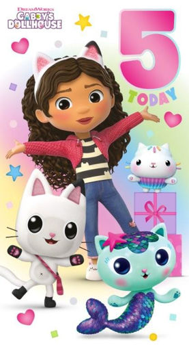 Picture of GABBYS DOLLHOUSE 5TH BIRTHDAY CARD